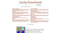 Desktop Screenshot of luckydownloads.com