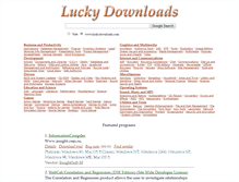 Tablet Screenshot of luckydownloads.com